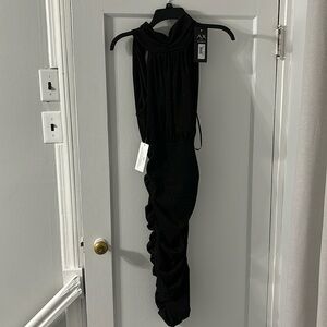 Black Glitter Cocktail Dress